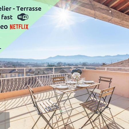 Mont Ventoux - Terrasse - Vue Degagee - Linge De Qualite - Fibre - Confort Gardanne Eksteriør billede