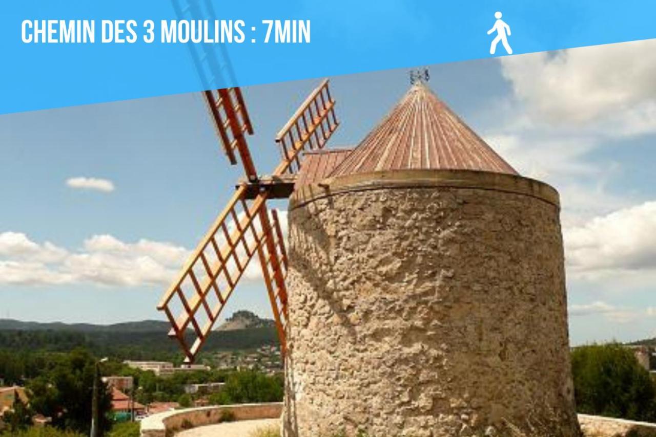 Mont Ventoux - Terrasse - Vue Degagee - Linge De Qualite - Fibre - Confort Gardanne Eksteriør billede